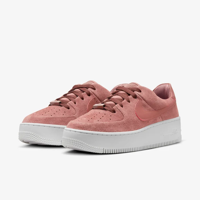 Nike Air Force 1 Sage Low Dark Pink Women’s Platform Sneakers