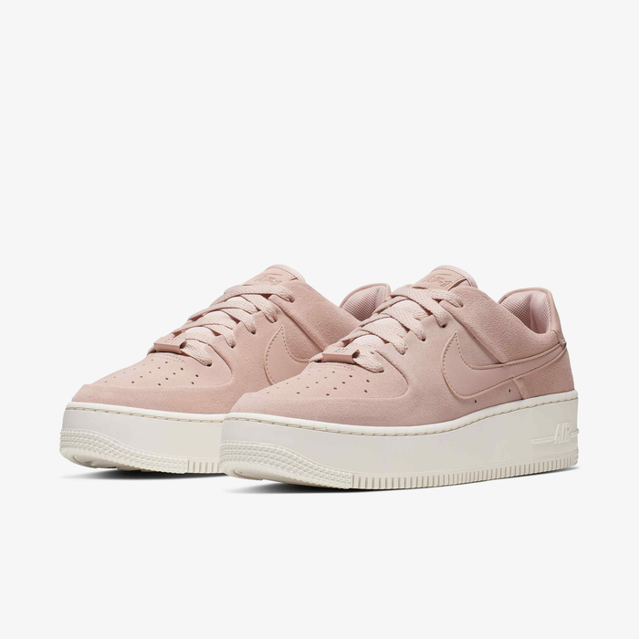 Nike Air Force 1 Sage Low Particle Beige Women’s Platform Sneakers