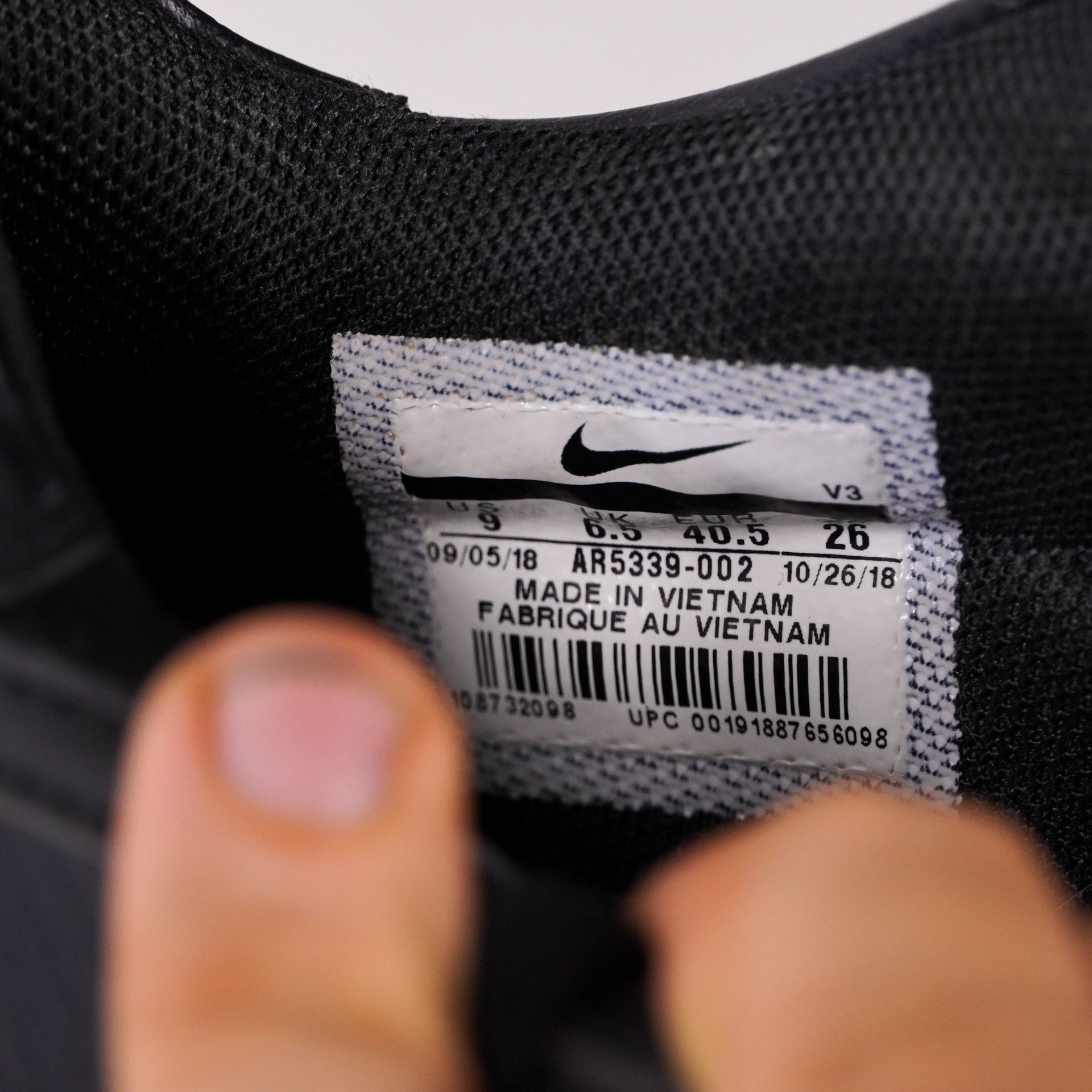 NIKE W AF1 SAGE LOW BLACK/BLACK-WHITE