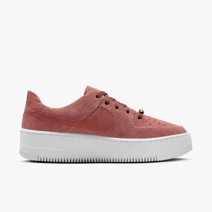 Nike Air Force 1 Sage Low Dark Pink Women’s Platform Sneakers