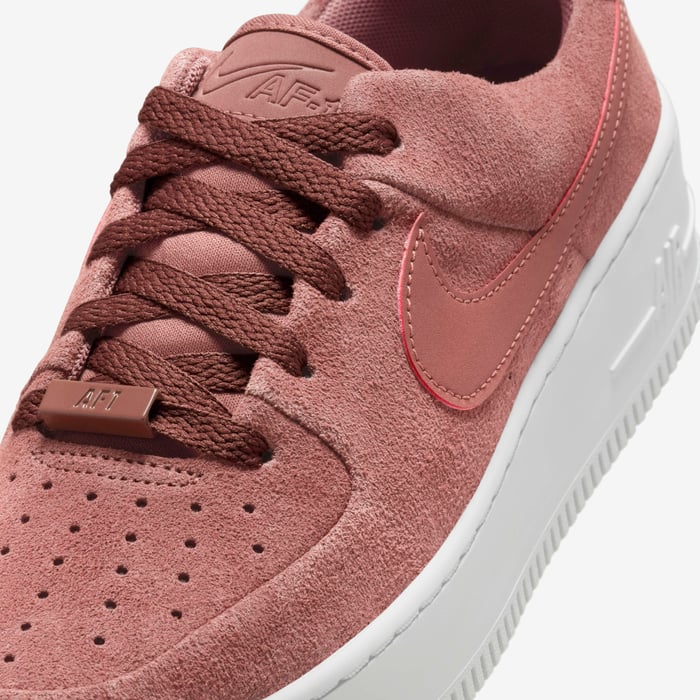 Nike Air Force 1 Sage Low Dark Pink Women’s Platform Sneakers