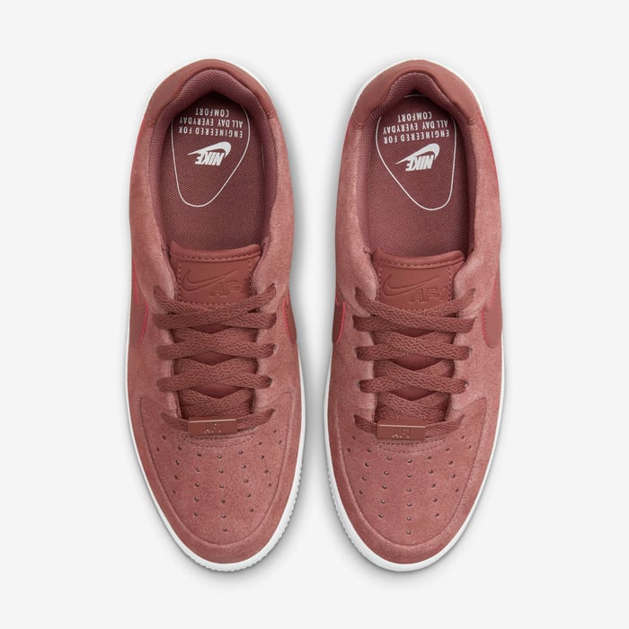 Nike Air Force 1 Sage Low Dark Pink Women’s Platform Sneakers