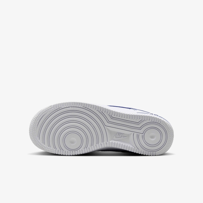 Nike Air Force 1 LV8 Grade School White Deep Royal Blue Sneakers