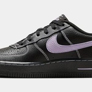 Nike Air Force 1 LV8 Grade School Black Hydrangeas Basketball Sneakers
