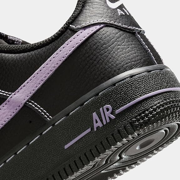 Nike Air Force 1 LV8 Grade School Black Hydrangeas Basketball Sneakers