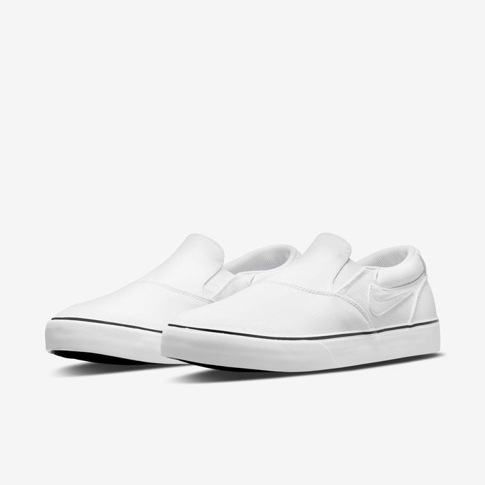 Nike SB Chron 2 Slip Skate Shoes – White