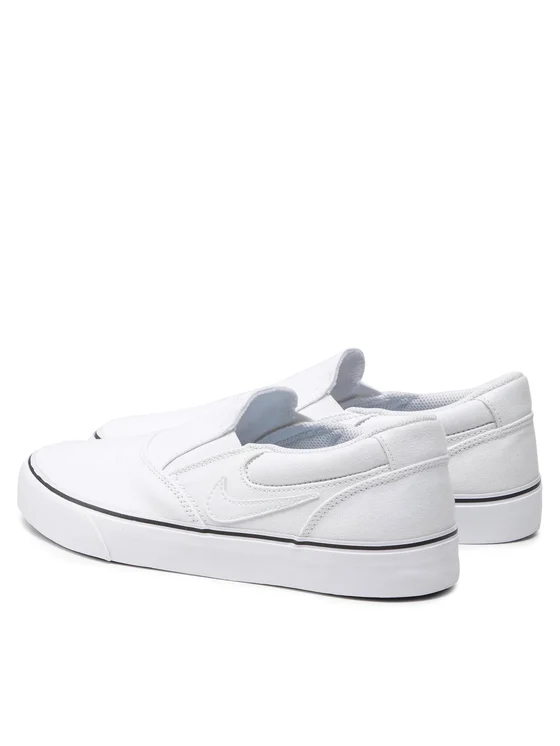 Nike SB Chron 2 Slip Skate Shoes – White