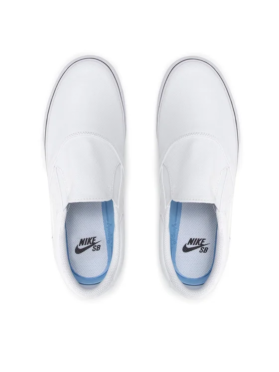 Nike SB Chron 2 Slip Skate Shoes – White