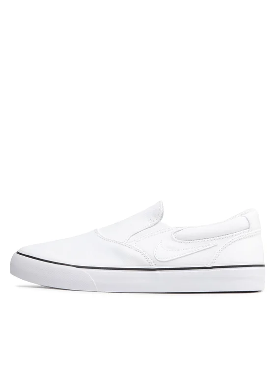Nike SB Chron 2 Slip Skate Shoes – White
