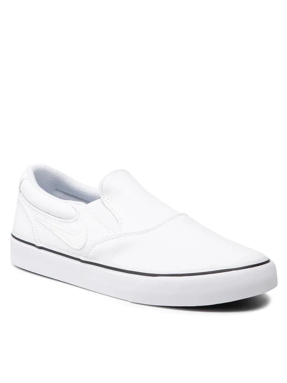 Nike SB Chron 2 Slip Skate Shoes – White