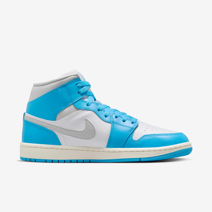 Air Jordan 1 Mid Dark Powder Blue Women's Shoes BQ6472-400