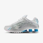 Nike Shox R4 White Blue Hero women shoes