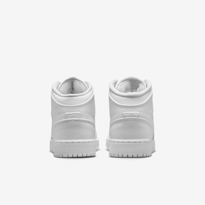 Jordan 1 Mid Triple White Older Kids’ Shoes – 554725-136