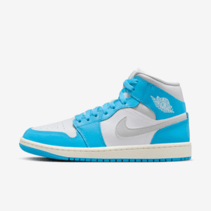 Air Jordan 1 Mid Dark Powder Blue women shoes
