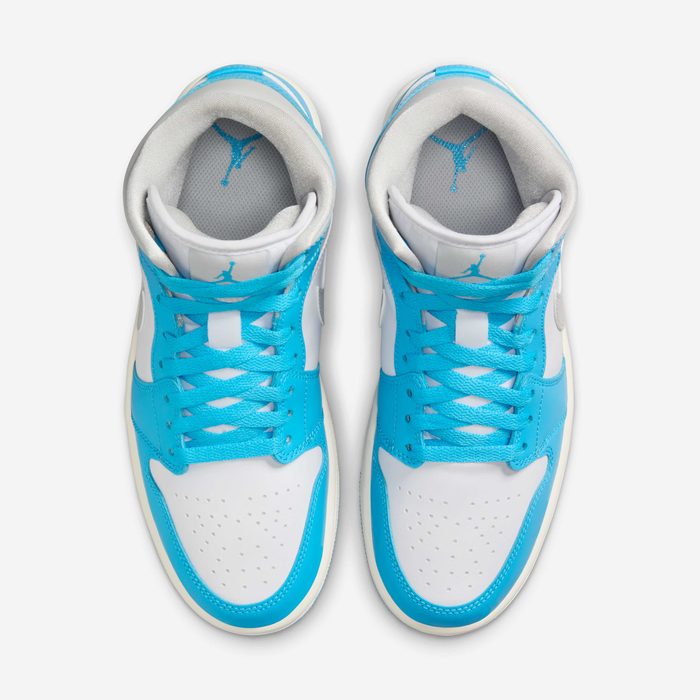 Air Jordan 1 Mid Dark Powder Blue Women's Shoes BQ6472-400