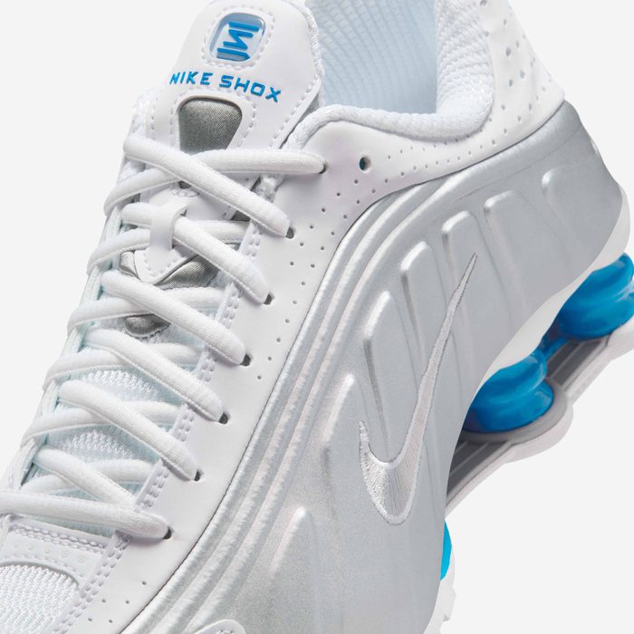 Nike Shox R4 White Blue Hero Women’s Shoes – AR3565-105