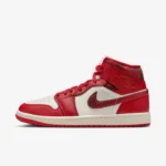 Air Jordan 1 Mid SE Team Red women shoes