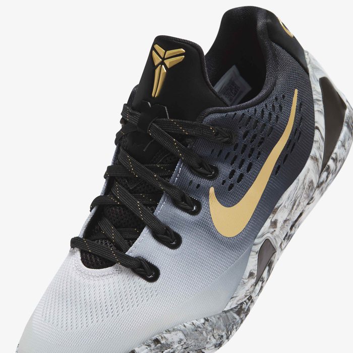 Kobe 9 Black White Metallic Gold Men’s Basketball Shoes – FV3607-002