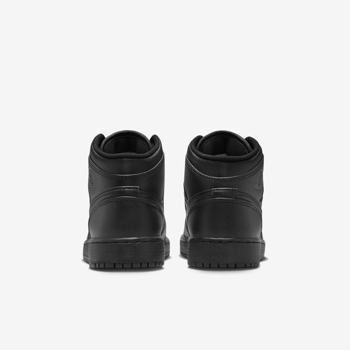 Jordan 1 Mid Triple Black Older Kids’ Shoes – 554725-093