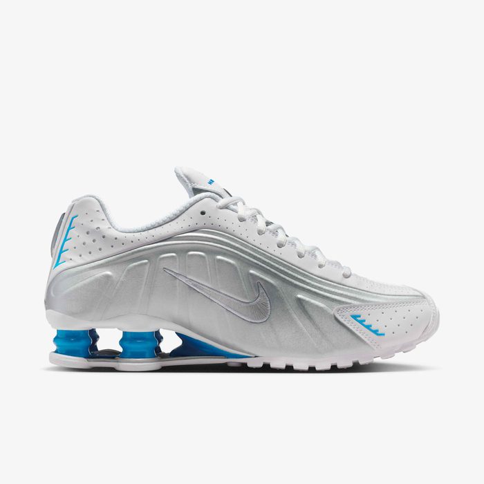 Nike Shox R4 White Blue Hero Women’s Shoes – AR3565-105
