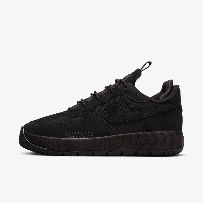 Nike Air Force 1 Wild Black Velvet Brown women shoes