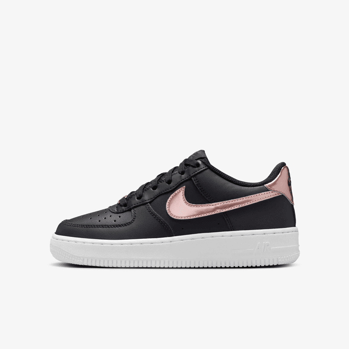Nike Air Force 1 SE Black Rose Gold kids shoes