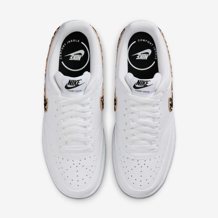 Nike Court Vision Low SE White Leopard Women’s Shoes – IM7646-100