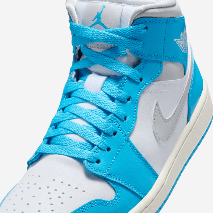 Air Jordan 1 Mid Dark Powder Blue Women's Shoes BQ6472-400